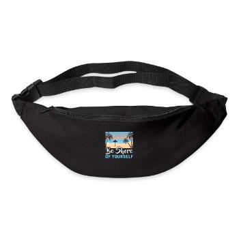 Strandurlaub am Meer Design Strandmotiv - Gürteltasche - Schwarz - Vorne