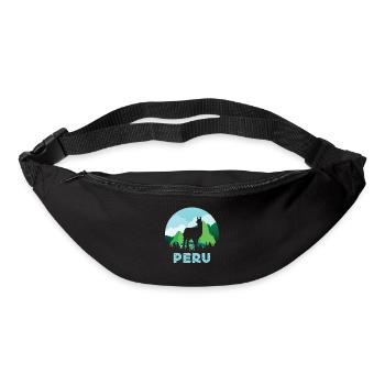 Peru, Perulama - Gürteltasche - Schwarz - Vorne