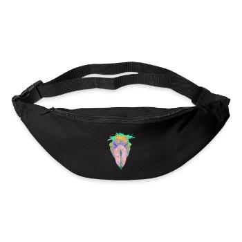 Colorful Bird Splash Shoebill - Bum bag - black - Front