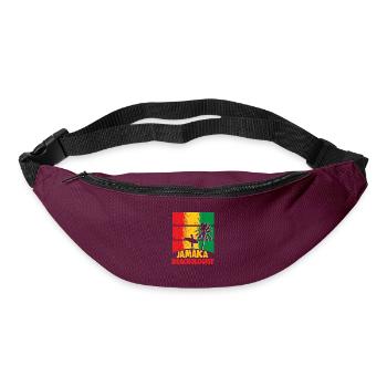 Jamaica Beach Holiday by the Sea Design Beach Motif - Sac banane - bordeaux  - Devant