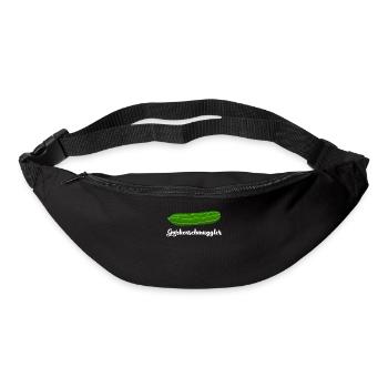Gurke Gurkenschmuggler Gurken - Gürteltasche - Schwarz - Vorne