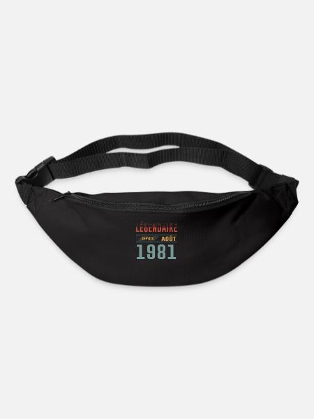 Légendaire Depuis Août 1981 Anniversaire Cadeau - Sac banane - noir