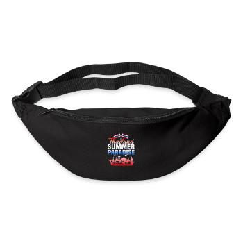 Thailand Beach Holiday by the Sea Design Beach Motif - Bum bag - black - Front