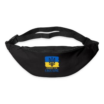 Ukraine Ukrainische Flagge Ukrainer - Gürteltasche - Schwarz - Vorne