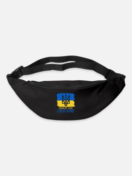 Ukraine Ukrainian flag Ukrainians - Bum bag - black