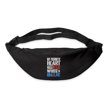 US patriotic quotes, patriot, patriots - Bum bag - black - Front