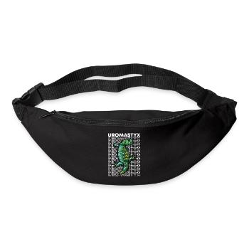 Uromastyx 80's Style Reptile Keeper Lizard - Bum bag - black - Front