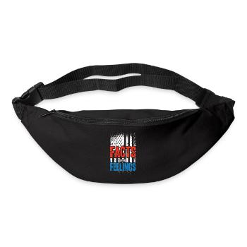 US-Flagge, Fakten Über Gefühle - Gürteltasche - Schwarz - Vorne