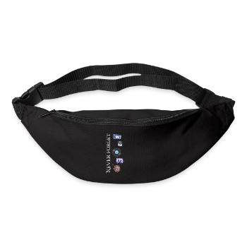 Schallplatte und Freunde - Never Forget - Gürteltasche - Schwarz - Vorne