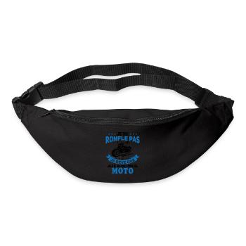 Je Ne Ronfle Pas Je Rêve Que Je Suis Une Moto - Sac banane - noir - Devant