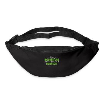 J'utilise La Nourriture Pour Créer Du Bonheur - Sac banane - noir - Devant