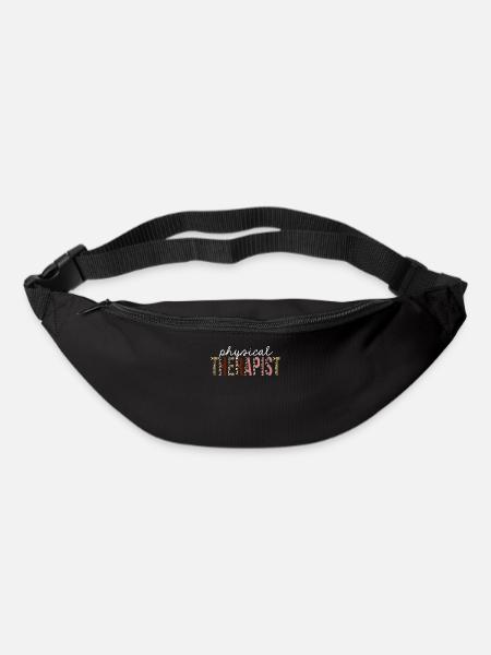 Physiothérapeute Leopard Print Drôle Cadeau - Sac banane - noir