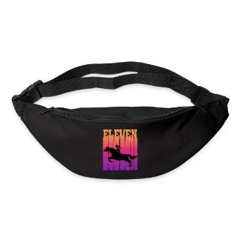 Girl riding, I am 11 years old, children 11. - Bum bag - black - Front