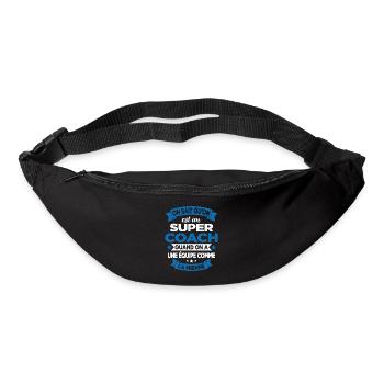 On Sait Qu'on Est Un Super Coach - Sac banane - noir - Devant