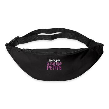 Je Peux Pas Je Suis Trop Petite - Sac banane - noir - Devant
