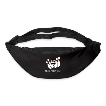 Kegeln Kegelverein Kegelbahn Kegelverein - Gürteltasche - Schwarz - Vorne