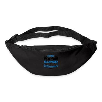 Humour Ce Mec Est Un Super Vétérinaire - Sac banane - noir - Devant