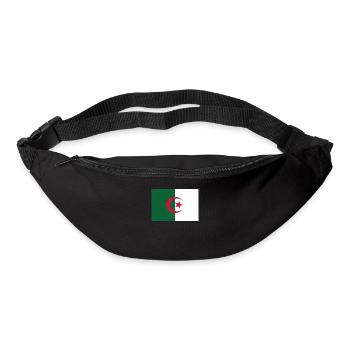 Drapeau officiel de l’Algérie Fierté du pays algérien - Sac banane - noir - Devant