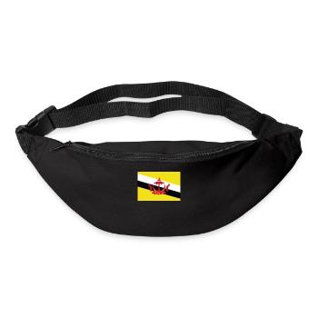 Offizielle Brunei Flagge Bruneian Country Pride - Gürteltasche - Schwarz - Vorne
