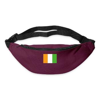Official Cote D'Ivoire Flag Ivory Coast Country - Bum bag - burgundy - Front