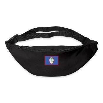 Offizielle Guam Flagge Chamorros Country Pride - Gürteltasche - Schwarz - Vorne