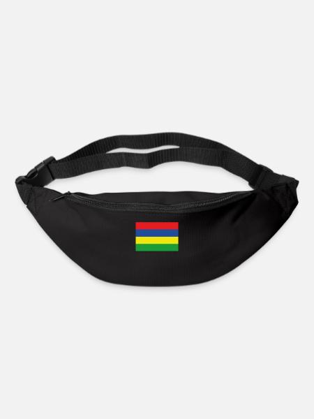Offizielle Mauritius Flagge Mauritian Country Pride - Gürteltasche - Schwarz