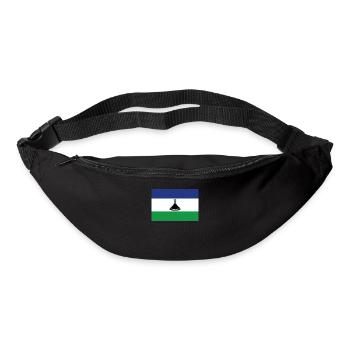 Offizielle Lesotho Flagge Liberian Country Pride - Gürteltasche - Schwarz - Vorne