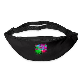 Années 80 1980 Rétro années 80 - Sac banane - noir - Devant