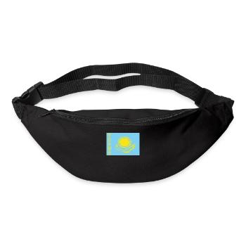 Offizielle kasachische Flagge Kazakh Country Pride - Gürteltasche - Schwarz - Vorne