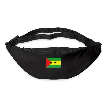 Officiel Sao Tomé Drapeau Portugais Country Pride - Sac banane - noir - Devant