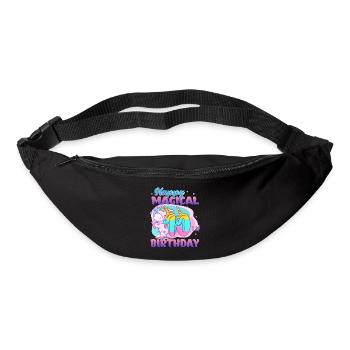 Happy 10th Birthday Unicorn Pony - Bum bag - black - Front