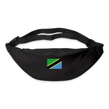 Drapeau officiel de la Tanzanie Tanzanian Country Pride - Sac banane - noir - Devant