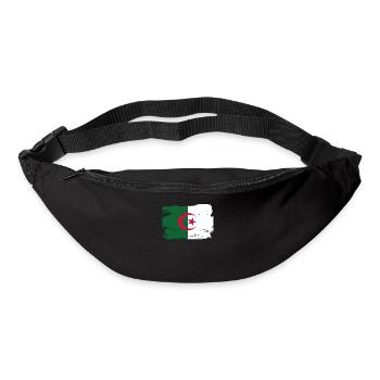 Drapeau officiel de l’Algérie Fierté du pays algérien - Sac banane - noir - Devant