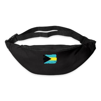 Drapeau officiel des Bahamas Bahamian Country Pride - Sac banane - noir - Devant