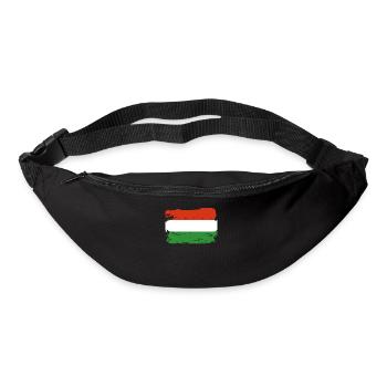 Drapeau officiel de la Hongrie Fierté du pays hongrois - Sac banane - noir - Devant