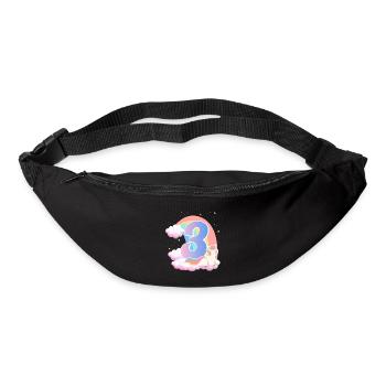 3 Unicorn Rainbow Clouds Little Pony 3. - Bum bag - black - Front