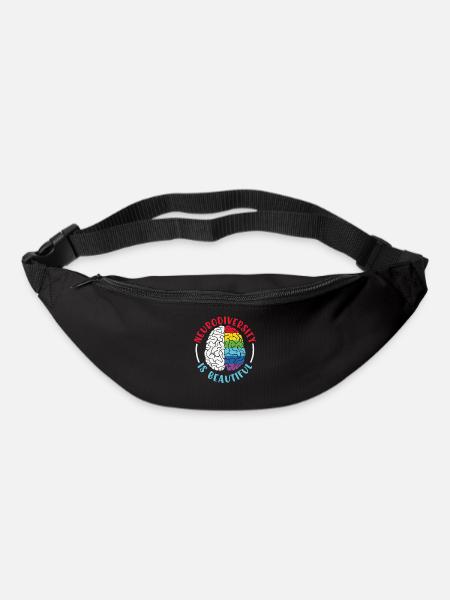 Neurodiversity Is Beautiful Neurodiversity Quotes - Bum bag - black