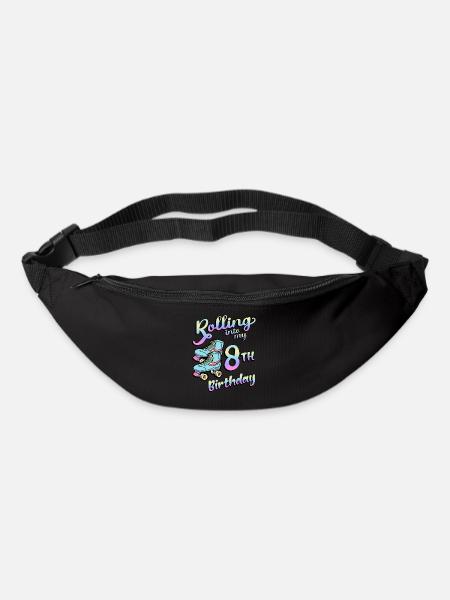 Rouler dans mon patineur quad de 8e anniversaire - Sac banane - noir