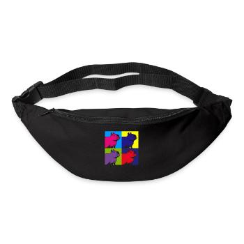 Capybara Rodent Animal Colorful Capybaras - Bum bag - black - Front