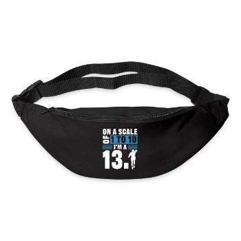 Halbmarathon, Marathon, Läufer - Gürteltasche - Schwarz - Vorne