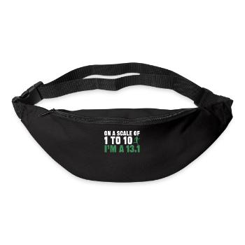Halbmarathon, Marathon, Läufer - Gürteltasche - Schwarz - Vorne