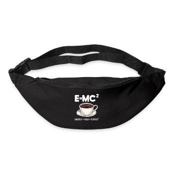 Humour scientifique Café étudiant physicien - Sac banane - noir - Devant