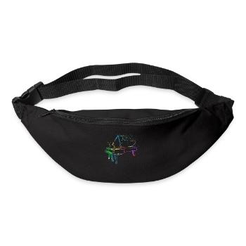 Piano, Pianiste - Sac banane - noir - Devant