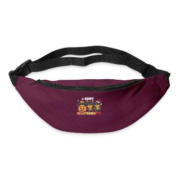Happy Hallothanksmas Rottweiler Christmas - Bum bag - burgundy - Front
