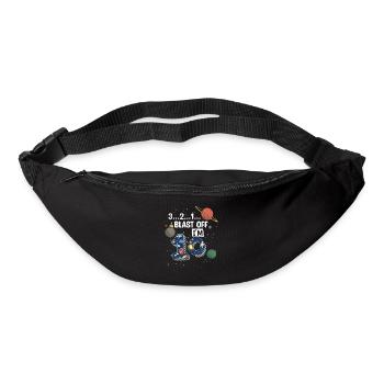 Blast Off Ich Bin 10 Jahre Alt, 10. Geburtstag - Gürteltasche - Schwarz - Vorne