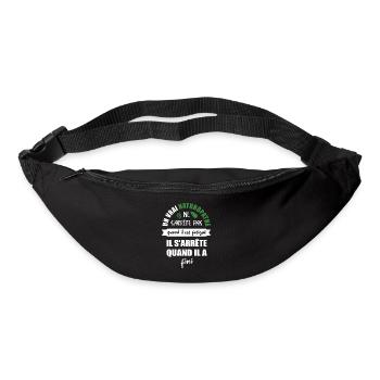 Un vrai naturopathe ne s'arrète pas t-shirt - Sac banane - noir - Devant
