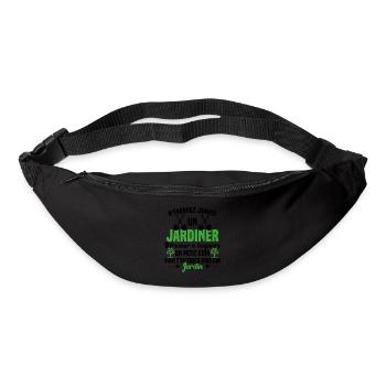 N'Énervez Jamais Un Jardinier Jardin Jardinage - Sac banane - noir - Devant