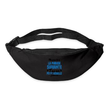 Ne pas lire la phrase suivante - Sac banane - noir - Devant