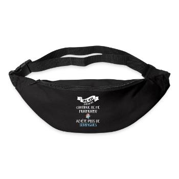 Une voix intérieure seringue t-shirt infirmière - Sac banane - noir - Devant