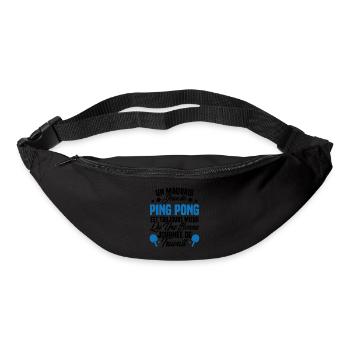 Un mauvais jour de ping pong est toujours mieux - Sac banane - noir - Devant
